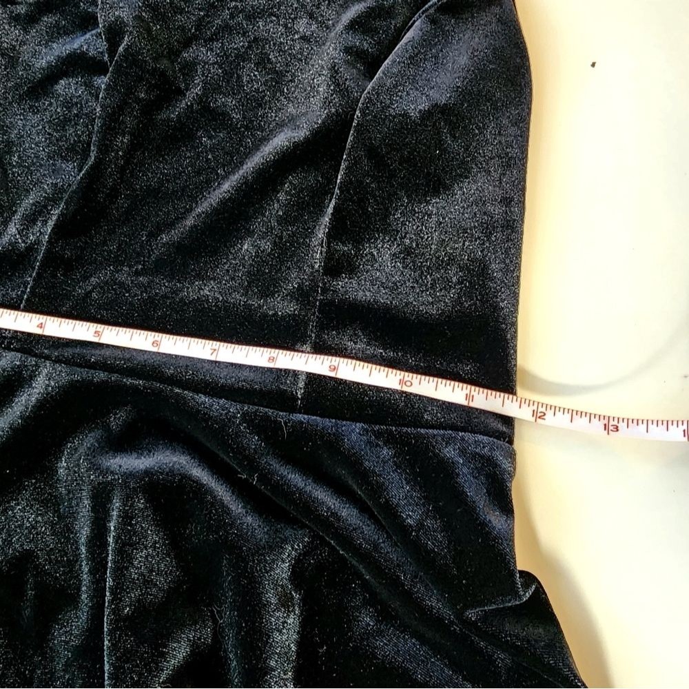 Speechless Halter Spaghetti Strap Dress Black Velvet Womens Size XS - Picture 5 of 5